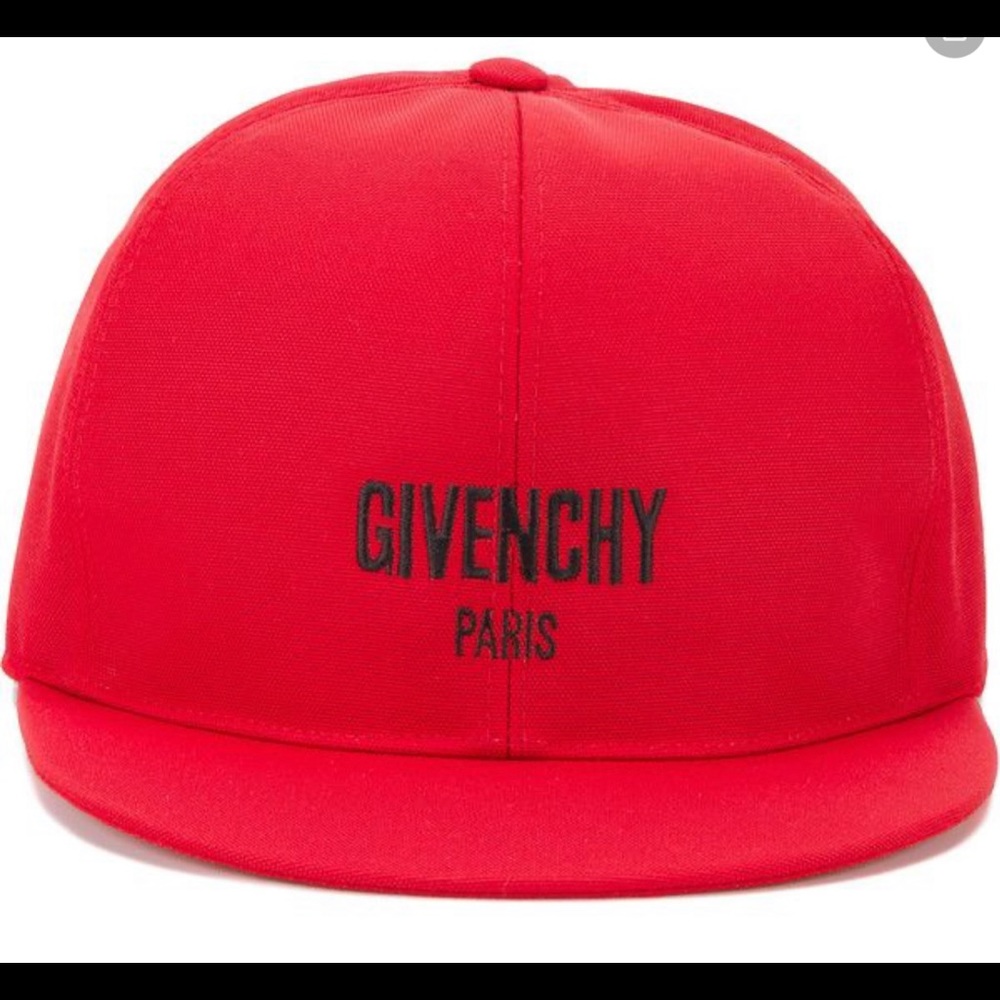 SOLD Givenchy Logo Flat Bill Hat
